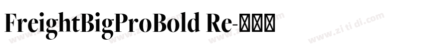 FreightBigProBold Re字体转换